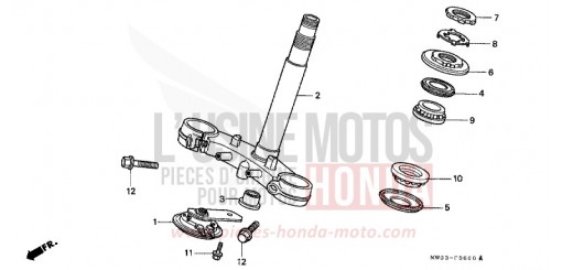 TIGE DE DIRECTION CBR900RRP de 1993